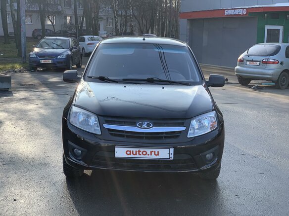 2015 Lada (ВАЗ) Granta I, чёрный - вид 1