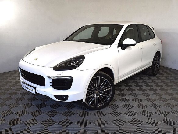 2015 Porsche Cayenne Diesel II Рестайлинг (958), белый