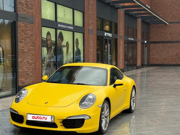 2012 Porsche 911 Carrera S VII (991), жёлтый, 5600000 рублей - вид 1