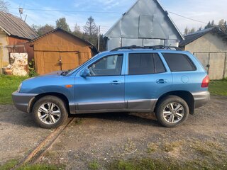 2004 Hyundai Santa Fe I, голубой, 370000 рублей, вид 4