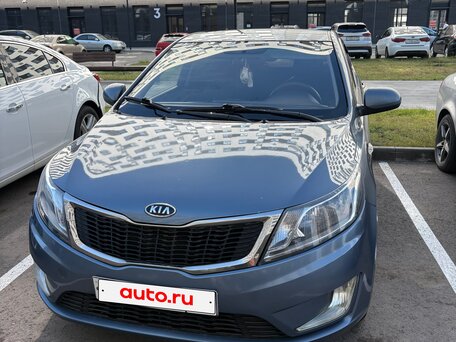 2013 Kia Rio III, голубой, 630000 рублей, вид 2