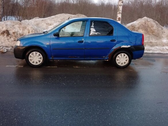 2005 Renault Logan I, синий