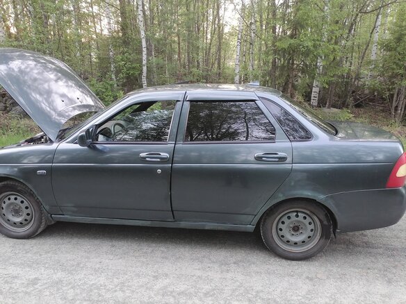2009 Lada (ВАЗ) Priora I, зелёный, 280000 рублей - вид 2