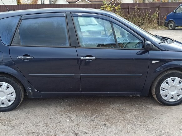 2008 Renault Scenic II Рестайлинг, синий - вид 4