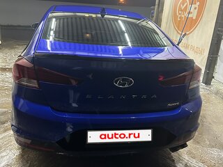 2019 Hyundai Elantra Sport VI (AD) Рестайлинг, синий, 1600000 рублей, вид 4