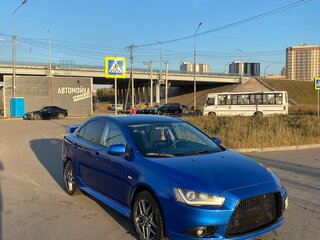2012 Mitsubishi Lancer X Рестайлинг, синий, 850000 рублей, вид 4