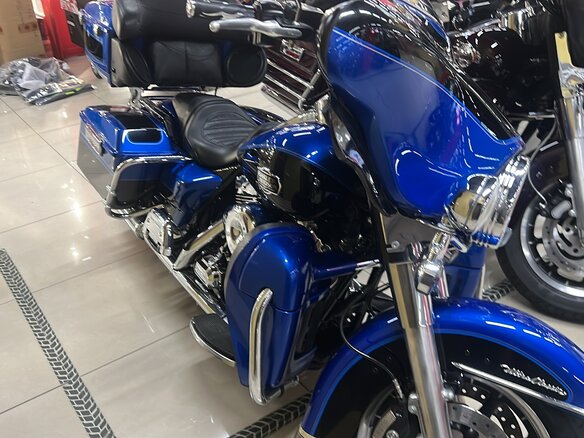 2008 Harley-Davidson Electra Glide, синий, 860000 рублей - вид 5