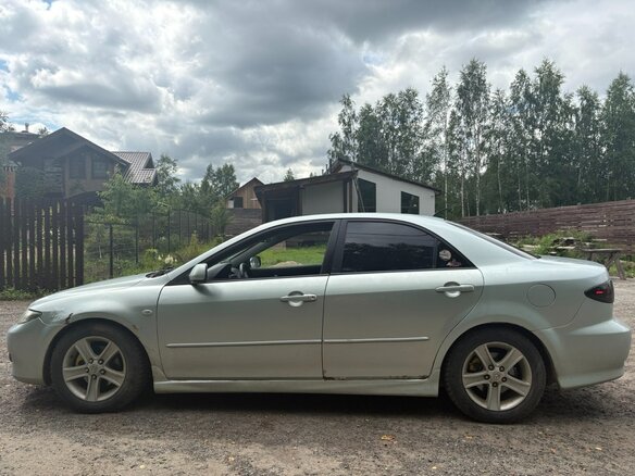 2005 Mazda 6 I (GG) Рестайлинг, серебристый, 300000 рублей - вид 2