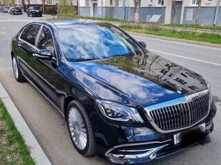 2017 Mercedes-Benz Maybach S-Класс 500 I (X222), чёрный, 4250000 рублей, вид 2