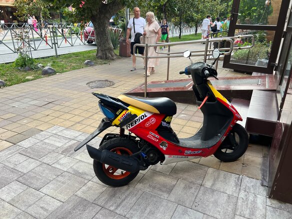 2005 Honda Dio, красный, 48000 рублей - вид 6