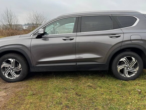 2021 Hyundai Santa Fe IV Рестайлинг, серый, 3350000 рублей - вид 12