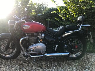 2018 Triumph Bonneville Speedmaster, пурпурный, 1150000 рублей, вид 3