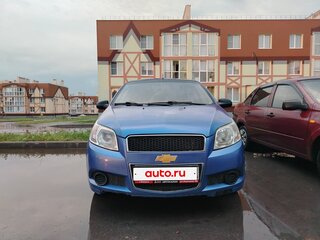 2009 Chevrolet Aveo I Рестайлинг, синий, 400000 рублей, вид 1