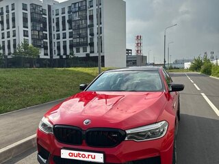 2017 BMW 5 серии 540i xDrive VII (G30/G31/G38), красный, 4950000 рублей, вид 4
