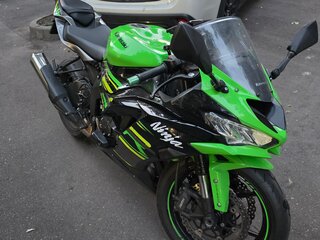 2019 Kawasaki ZX-6R Ninja, зелёный, 1000000 рублей, вид 2