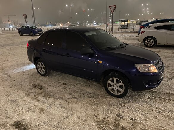 2012 Lada (ВАЗ) Granta I, синий - вид 2