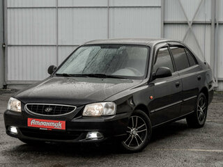 2011 Hyundai Accent ТагАЗ II, чёрный, 450000 рублей, вид 1