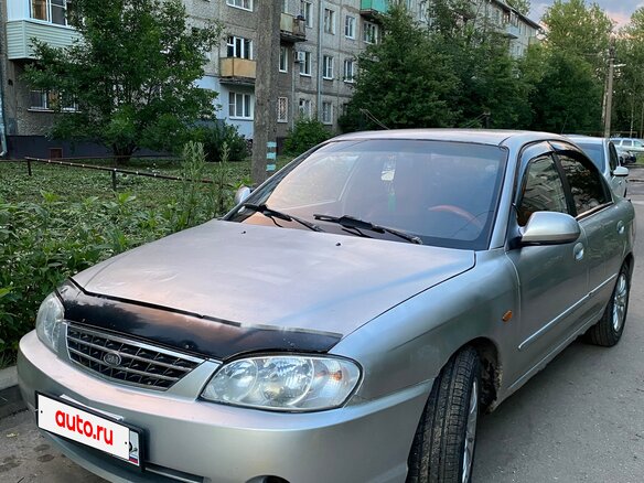 2007 Kia Spectra I Рестайлинг 2, серебристый - вид 1