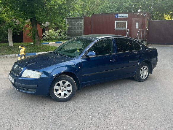 2007 Skoda Superb I Рестайлинг, синий, 400000 рублей - вид 3