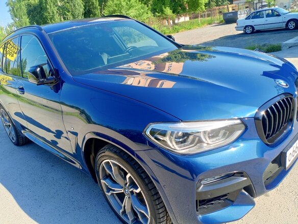 2021 BMW X3 20i xDrive III (G01), синий, 4990000 рублей - вид 13