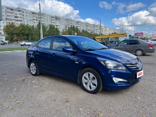 2014 Hyundai Solaris I Рестайлинг, синий, 950000 рублей, вид 3