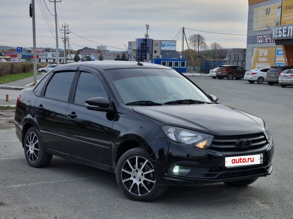 2023 Lada (ВАЗ) Granta Euro-2 I Рестайлинг, чёрный, 840000 рублей - вид 1