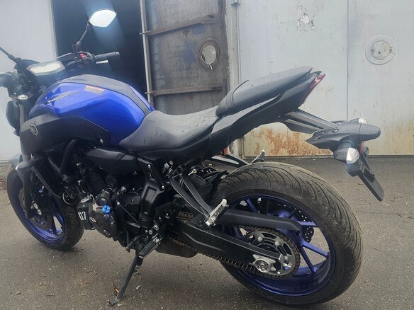 2019 Yamaha MT-07 (FZ-07), синий, 785000 рублей - вид 3