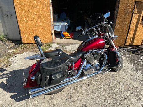 2002 Honda VTX 1800, красный, 730000 рублей, вид 3