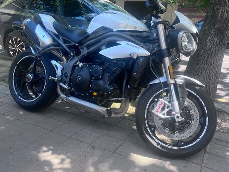 2019 Triumph Speed Triple, белый, 750000 рублей, вид 1