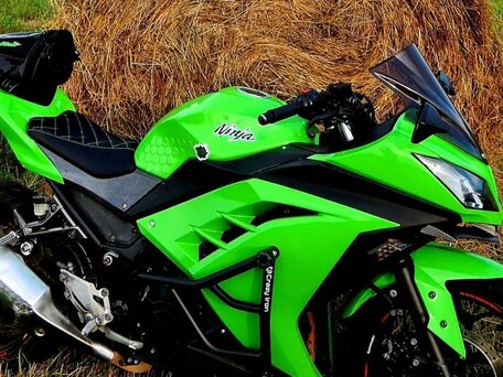 2013 Kawasaki Ninja 300, зелёный, 350000 рублей, вид 3