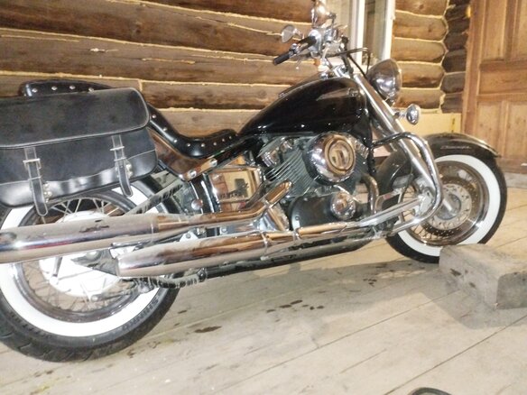 1996 Yamaha XVS400 Drag Star, чёрный, 335000 рублей - вид 1