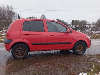 2008 Hyundai Getz I Рестайлинг, красный, 490000 рублей, вид 4