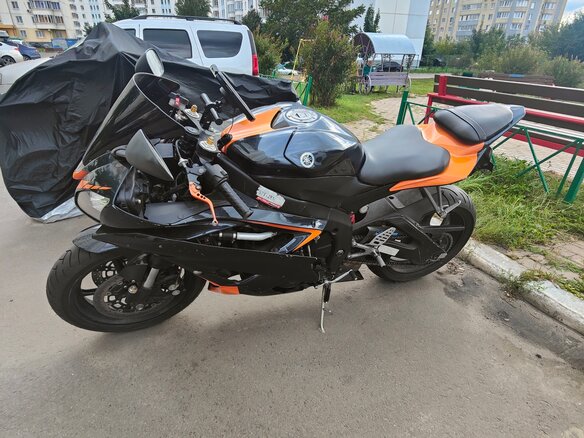 2006 Yamaha YZF-R6, оранжевый, 560000 рублей - вид 2