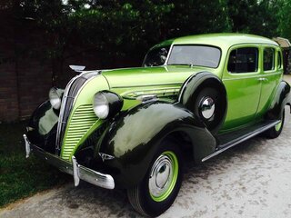 1937 Hudson Deluxe Eight, зелёный, 7900000 рублей, вид 1