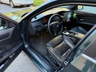 2008 BMW 5 серии 520i V (E60/E61) Рестайлинг, зелёный, 1230000 рублей, вид 4