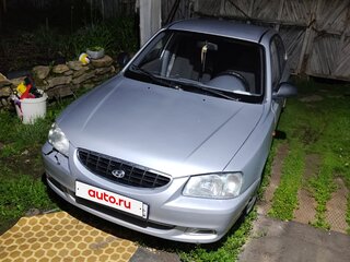 2003 Hyundai Accent ТагАЗ II, серебристый, 160000 рублей, вид 1