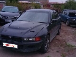 2001 Mitsubishi Galant VIII Рестайлинг, синий, 450000 рублей, вид 1
