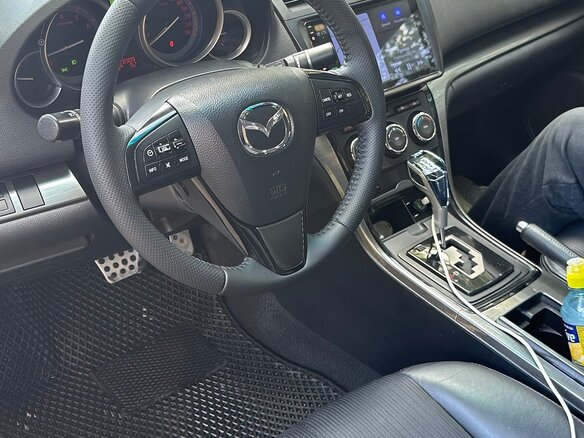 2012 Mazda 6 II (GH) Рестайлинг, чёрный, 1350000 рублей - вид 6