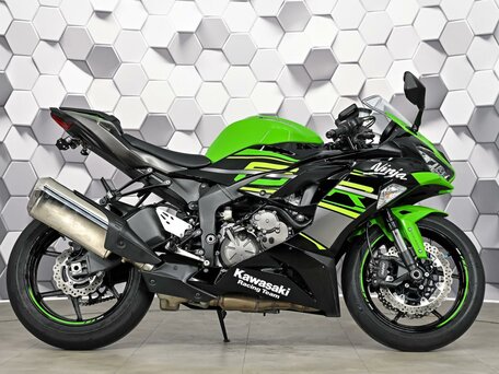 2019 Kawasaki ZX-6R Ninja, зелёный, 1077000 рублей, вид 3