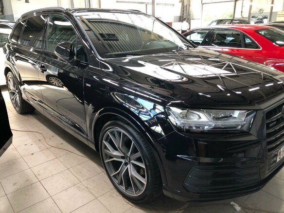 2018 Audi Q7 II (4M), чёрный, 3500000 рублей - вид 9
