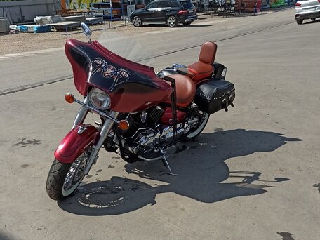 2003 Yamaha XVS1100, красный, 550000 рублей, вид 3