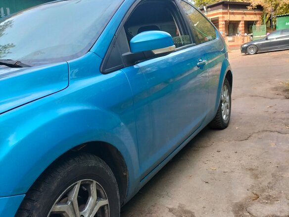 2008 Ford Focus II Рестайлинг, голубой, 430000 рублей - вид 4