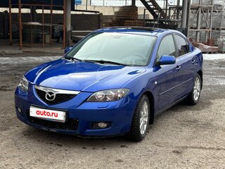 2008 Mazda 3 I (BK) Рестайлинг, синий, 730000 рублей, вид 1