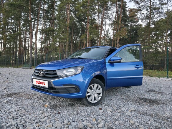 2020 Lada (ВАЗ) Granta I Рестайлинг, синий, 730000 рублей - вид 12