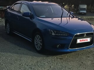 2011 Mitsubishi Lancer X Рестайлинг, синий, 680000 рублей, вид 2