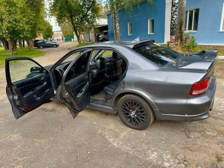 2001 Mitsubishi Galant VIII Рестайлинг, серый, 680000 рублей, вид 5
