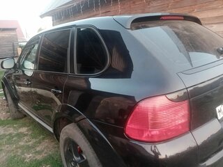 2005 Porsche Cayenne Turbo I (955), чёрный, 1350000 рублей, вид 4