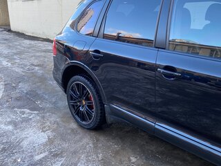 2007 Porsche Cayenne Turbo I Рестайлинг (957), чёрный, 1200000 рублей, вид 5