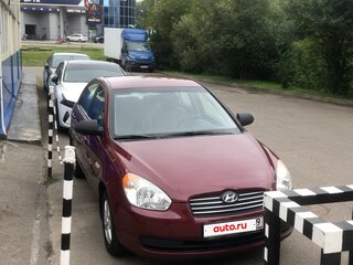 2007 Hyundai Verna II, пурпурный, 650000 рублей, вид 3
