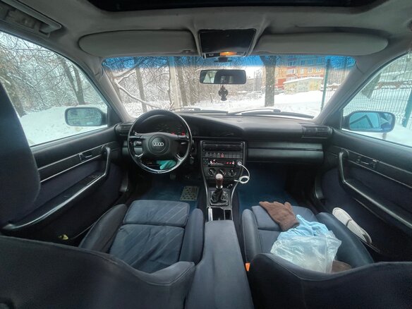 1991 Audi 100 IV (C4), синий, 550000 рублей - вид 11